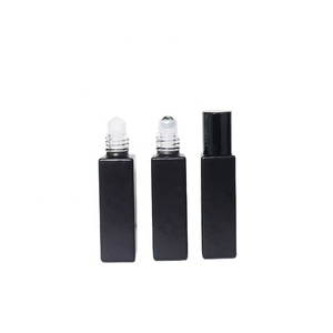 Empty Essential Oil Frosted Glass Roll on <b>Perfume</b> <b>Bottle</b> with Steel Roller Ball 10ml - Product Image 1