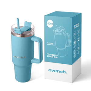 Vaso Térmico de Acero Inoxidable de Doble Pared de 40oz con Pajita y Tapa para Café de Viaje - <span class=keywords><strong>En</strong></span> Stock - Product Image 1