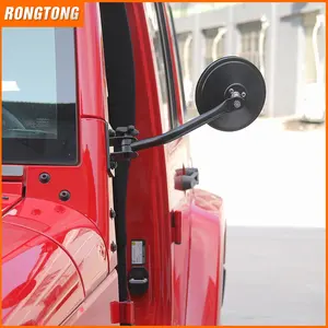 1 Pasang Kaca Spion Pintu Samping Mobil Hitam Kaca Spion Kiri & Kanan Cocok untuk Jeep Wrangler JK/TJ/YJ