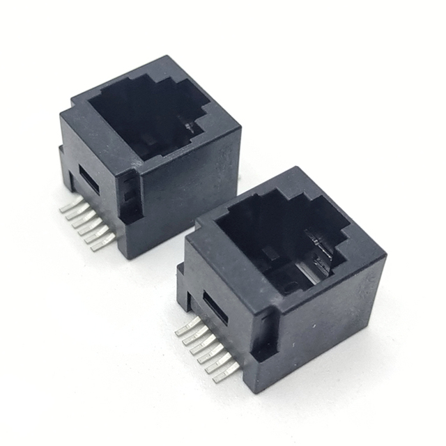 RJ45 Socket Direct Plug 180 Degrees Vertical Sticker 6P6C Network Port SMT Male/Female PCB Wire Connections