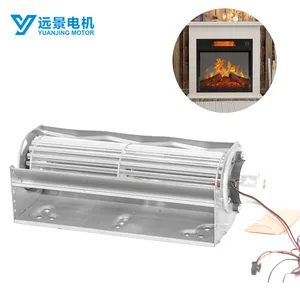 DC 12V 24V 48V electric fireplace cross flow fan Tangential fan blower fan motor