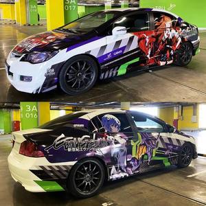 Vinilo Adhesivo para Autos NIKO Itasha Japonés, Color Rosa Cambiante, Auto-Reparable, PVC, para Decoración de Carrocería - Product Image 2