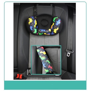 <span class=keywords><strong>Reposacabezas</strong></span> y Almohada para el Cuello para Asiento de Seguridad Infantil, Ajustador Antiasfixia, Dispositivo Triangular de Estabilización, Poliéster, Ajuste Universal - Product Image 6