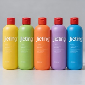 Custom Colorful <b>Empty</b> Round 200ml 400ml Flip Top Cap Cosmetic Eco Friendly <b>Bottle</b> Nature Biodegradable <b>Bottles</b> - Product Image 5