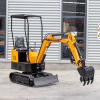 LIVRAISON GRATUITE Mini-excavatrice 1,2 tonne, excavatrice agricole, mini-excavatrice sur chenilles, moteur Kubota, 1 tonne, 2 tonnes, petite mini-excavatrice à vendre