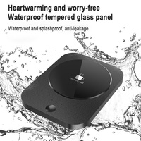 Chauffe-tasse électrique intelligent sans fil en céramique de porcelaine fine avec chargement USB, idéal pour la rentrée scolaire, avec cuillère