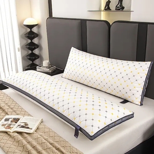 Oreiller de couple avec oreillers doubles Massage doux antistatique Maison Ménage pour mère et enfant Oreiller particulièrement long - Product Image 6