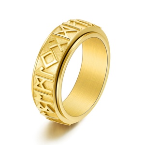 Anillos Ajustables de Acero Inoxidable con Piedras Naturales para Aliviar la Ansiedad, para Hombres y Mujeres, para Regalo de Boda, Compromiso o Fiesta - Product Image 5