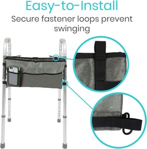 Échantillon gratuit – Vente chaude : Béquilles de marche confortables, respirantes et lavables en machine, avec revêtement en perles de Taïwan de qualité supérieure et sac de rangement rembourré. - Product Image 4