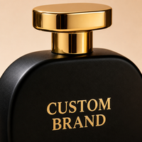 Parfum pour homme LF Private Label Woody Floral Fragrance, flacon en verre noir mat, parfum longue tenue, vaporisateur niche, OEM ODM