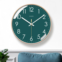 Jam Dinding Digital Quartz Plastik Tampilan Satu Sisi Modern Ultra-Senyap Klasik untuk Ruang Tamu