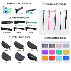 กว่างโจวของตัวเองสิทธิบัตรที่กำหนดเองโลโก้ผู้ชายขนาดใหญ่กรอบกีฬากลางแจ้งขี่จักรยาน UV400เลนส์แว่นตากันแดด - Product Image 4