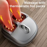 Masseur de pieds vibrant à compression d'air 3D avec rouleau pour mollets en ABS, 6 modes PAKISS