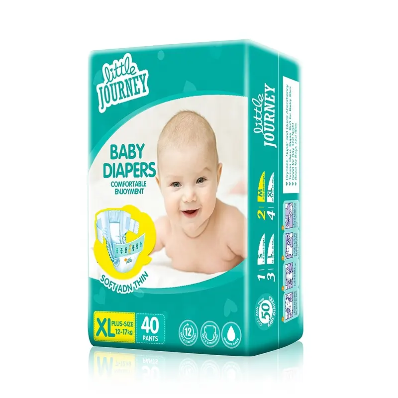 Little Journey OEM Baby Pull Up Superabsorbents Manufacturer Ultra Thin Organic Baby Diaper