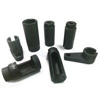 Jeu de douilles de démontage de capteurs automobiles 7 pièces, entraînement 3/8" et 1/2", en acier CR-V, kit d'outils industriels OEM résistant à la corrosion pour espaces difficiles d'accès