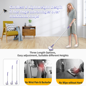 Hot Bán Hộ Gia Đình Công Cụ Làm Sạch Với Pin Có Thể Sạc Lại Điện Làm Sạch Lau Cho Sàn Cửa Sổ - Product Image 5