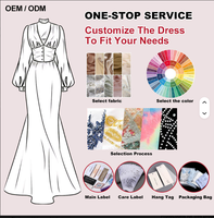 Robe de soirée maxi caftan élégante et tendance pour adultes, style bal de promo, ornée de perles, de luxe léger et haut de gamme, pour l'hiver