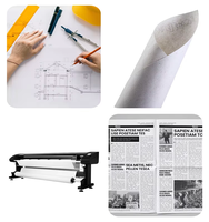 2025 precio al por mayor de inyección de tinta de plástico Cad película de dibujo Mylar rollo de película para ingeniería Cad dibujos Color blanco translúcido