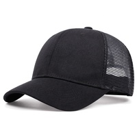 Topi Trucker Jaring 5/6 Panel Berkualitas Tinggi Nyaman Klasik Snapback Pinggiran Melengkung Grosir Fashion Ski Memancing Formal Pantai