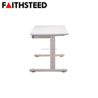 Ensemble de bureau et chaise réglables pour enfants à prix abordable avec étagère pour l'école à domicile et le bureau d'ordinateur en classe