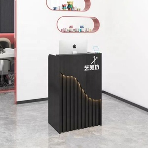 Manufacturer Modern Special Design Hair Saloon <b>Small</b> Front Counter Luxury Nail Salon Reception <b>Desk</b> - Product Image 2