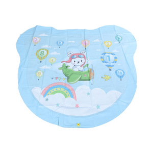 Tapis d'eau gonflable en forme d'ours de dessin animé pour enfants, jeu en plein air, matériau PVC, de 0 à 24 mois - Product Image 1