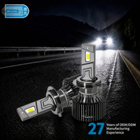 Ampoule de phare LED D5-B 95W, vente en gros directe d'usine, H7 H4 H11 9005 9006 6000K, système d'éclairage LED blanc pour voiture