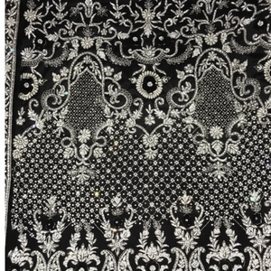 Modern Designer Unstitched Hand Embroidered Premium Silk <b>Suits</b> <b>Women</b> Indian Traditional Style Party Sun Protection - Product Image 1