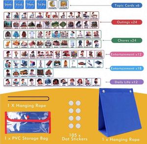 Nuevo Diseño de Horario Visual para Niños, Tabla de Tareas, Rutina Diaria Matutina y Nocturna, Decoración para el Hogar para Niños Pequeños - Product Image 3