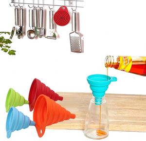 Entonnoir en silicone pliable multifonctionnel de qualité alimentaire - Ustensile de cuisine - Passe au lave-vaisselle - Écologique - Compatible micro-ondes et four - Product Image 2