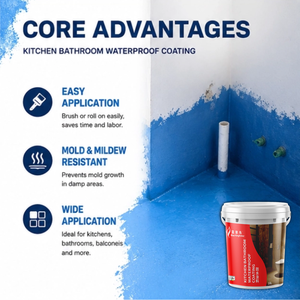 Peinture de revêtement acrylique imperméable de qualité supérieure Strong Factory pour la protection contre l'humidité des cuisines, salles de bain et douches - Product Image 3