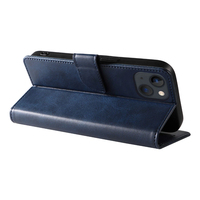 Casing HP Lipat Kulit PU untuk iPhone 15 - Penutup Berdiri dengan 3 Slot Kartu, Penutup Magnetik & Cangkang Anti Benturan