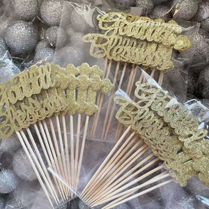 Glitter dio battesimo tema Cake Topper "God Bless" decorazione torta sante comunione - Product Image 4