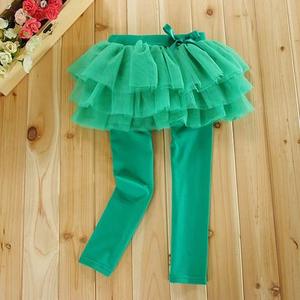 กางเกงลำลองพร้อมโบว์ตาข่ายสำหรับเด็กผู้หญิงเสื้อผ้าเด็ก - Product Image 5