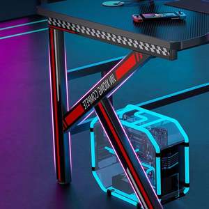 Escritorio <span class=keywords><strong>Gamer</strong></span> en Forma de K de Alta Tecnología para Dormitorio, Mesa de Computadora para Estudio y Juegos, para Oficina en Casa - Product Image 3