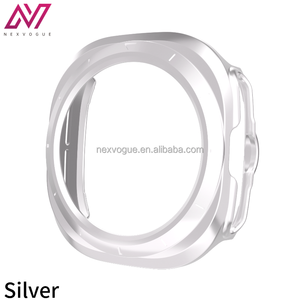 NEXVOGUE pour <span class=keywords><strong>Watch</strong></span> Ultra 47mm – Coque en TPU <span class=keywords><strong>plastique</strong></span> respirant avec boucle à clipser – Housse de téléphone noire avec sangle - Product Image 4