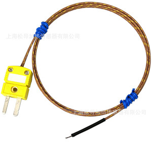 Cable de sensor de temperatura tipo K resistente a altas temperaturas GG-K-30-SLE+SMPW-K-M / Cable de medición de temperatura con conector de fibra de vidrio - Product Image 4