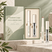 Palette de Fards à Paupières - Combinaison de Couleurs - Ensemble Vegan 2 Pièces pour les Yeux - Kit de Gel Sourcils et Fard à Paupières en Stick Marque Privée