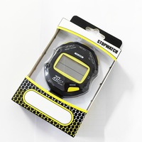 Stopwatch Olahraga Digital LCD Timer Latihan dengan Tali Pergelangan Tangan Timer Hitung Mundur untuk Latihan Lari