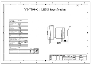 Mini objectif panoramique M12 EFL6.12mm 1/2.7 "caméra de capteur pour objectif <span class=keywords><strong>DMS</strong></span> <span class=keywords><strong>automobile</strong></span> - Product Image 3