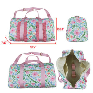 Nessuna tariffa PM <span class=keywords><strong>Me</strong></span> in Stock fiori borse da palestra per la notte all'ingrosso di materiale in tela per ragazze Boutique di viaggio per le borse delle sorelle di scuola - Product Image 6