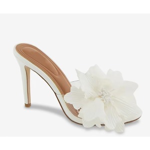 New Summer Fashion Elegant Causal Pumps Open Toe Comfort <b>Slip</b> on Transparent Upper with Flower Thin High Heel for <b>Women</b> - Product Image 3