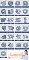 Pièces en fonte d'aluminium, moules, ADC12, carter moteur en aluminium, machines générales, boîte à air, couvercle de moteur, moulage certifié ISO9001