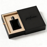 Boîte à parfum personnalisée avec logo, dorure à chaud, huile essentielle, emballage de luxe pour parfum, boîte cadeau carrée à tiroir, éponge recyclable