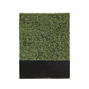 ألواح سياج طبيعي مستطيلي مخصص ، زارع تحوط ، شاشة خصوصية جدارية خضراء مع عجلات ، سعر بيع OEM - Product Image 3