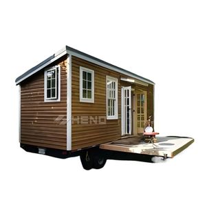 <span class=keywords><strong>Maison</strong></span> mobile moderne 2 chambres en acier léger préfabriqué, mini-capsule sur roues - Product Image 2