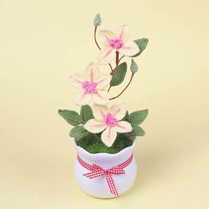 Fleur de Clematis en Crochet Faite à la Main, Vente Chaude, pour Décoration Maison & Voiture, Fête des Mères, Pâques, Halloween - Product Image 2