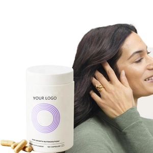 Suplemento para el Crecimiento del Cabello Posparto para Mujeres OEM con Biotina, Clínicamente Probado para Engrosar el Cabello y Reducir la Caída, 4 Cápsulas Diarias - Product Image 1