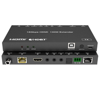 Extenseur 18 Gbit/s avec IR bidirectionnel jusqu'à 100 m pour système Home Cinéma, mini-système compatible lecteur Blu-ray 7.1 canaux