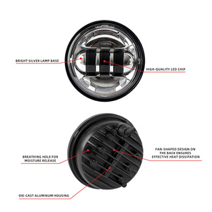 <span class=keywords><strong>Luz</strong></span> antiniebla LED de lámpara de paso de 4,5 pulgadas con DRL para bombilla de iluminación auxiliar de motocicleta con modelo Electra Glide Touring - Product Image 4